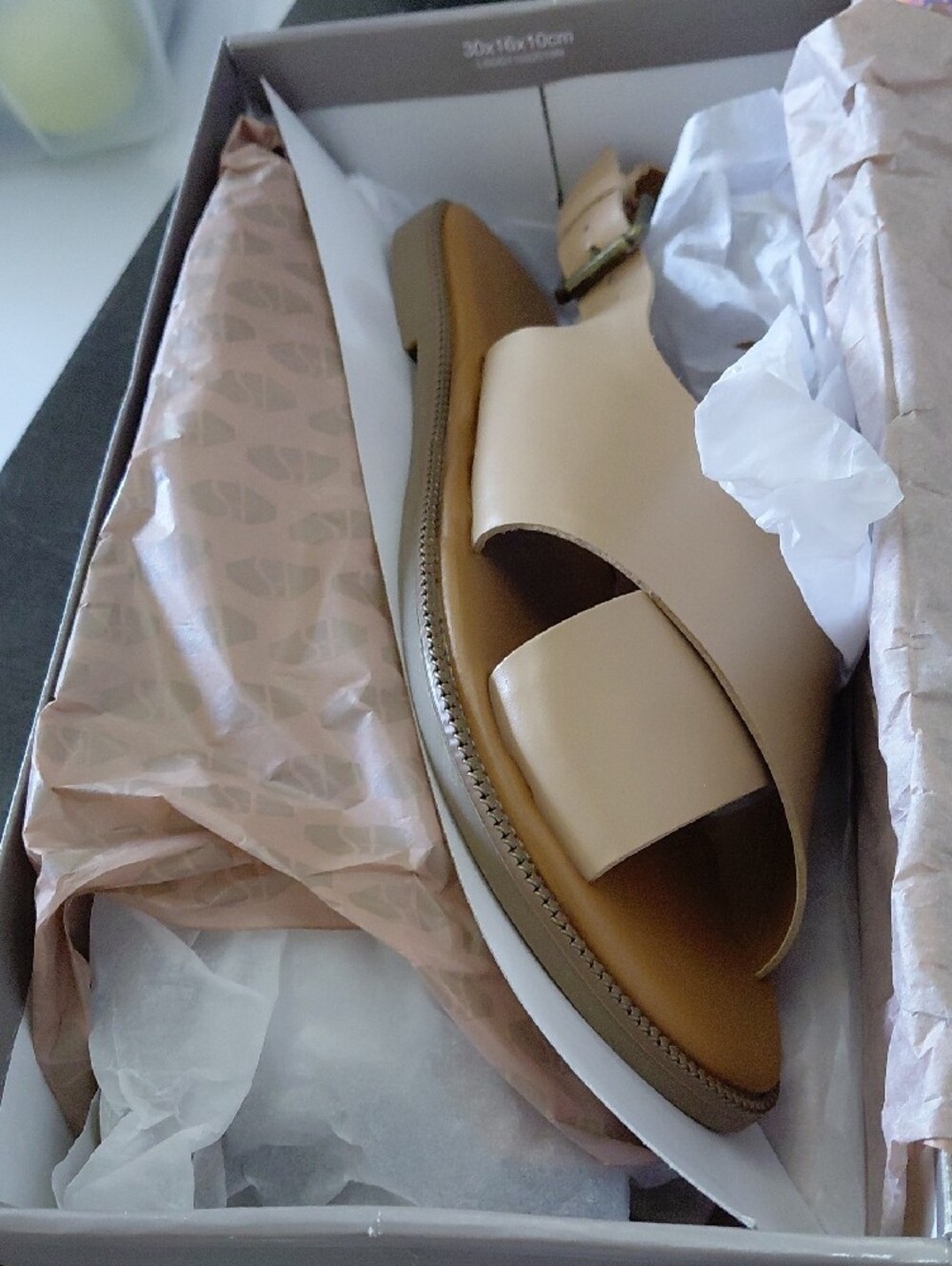 Franco Sarto Kayleigh Sandals in Nude 8M - Picture 2 of 3